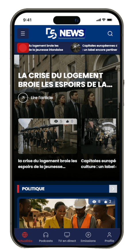 page détail accueil du site d5news sur mobile