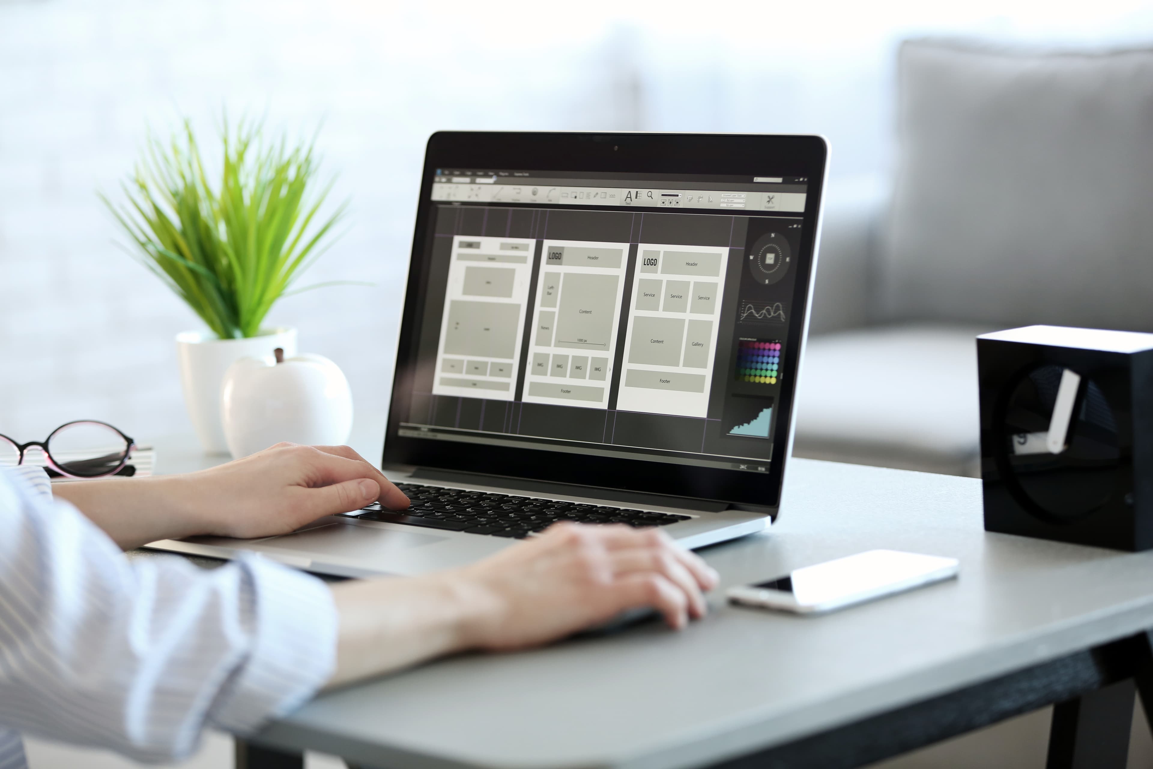 woman-working-computer-home